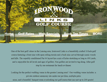 Tablet Screenshot of ironwoodlinks.com